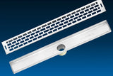 LUXE Subway Stainless Steel Linear Shower Drain