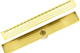 LUXE Subway Stainless Steel Linear Shower Drain